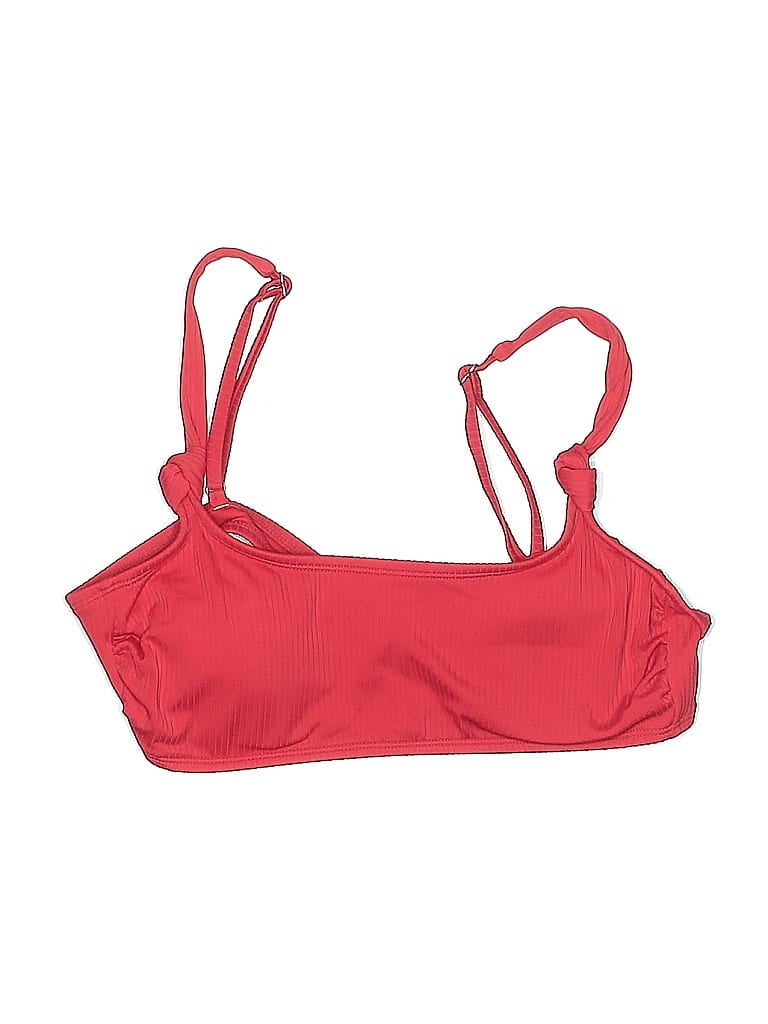 XHILARATION Pre-owned Swimsuit Top Red Swimwear