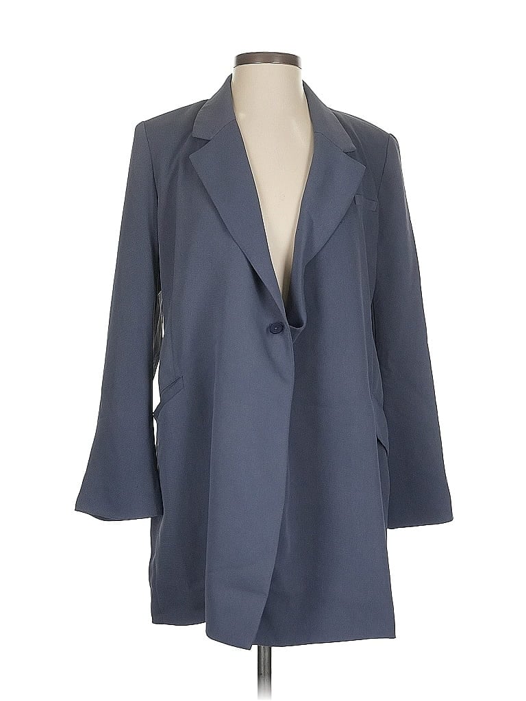 Pre-owned Babaton Blazer Jacket In Blue
