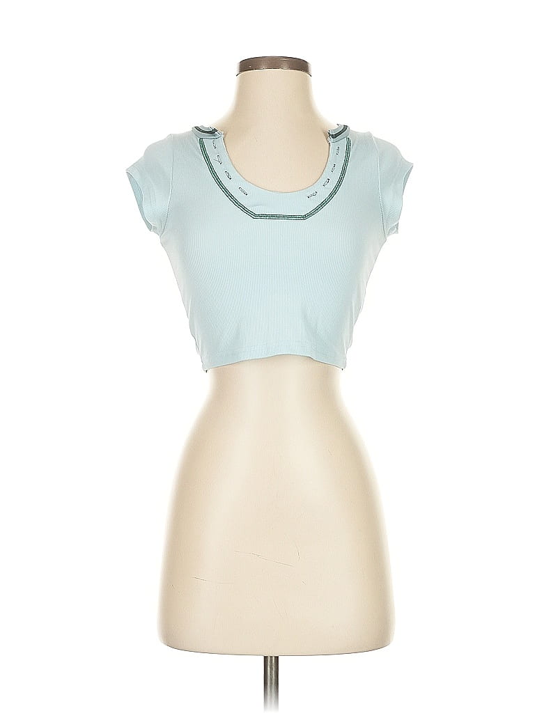 UNBRANDED Pre-owned Tank Top Blue Strapless Neckline Tops