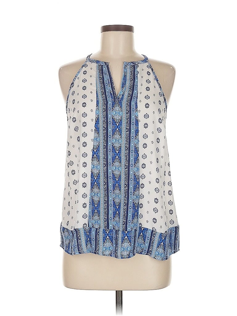 Pre-owned Pink Republic Sleeveless Blouse In Blue