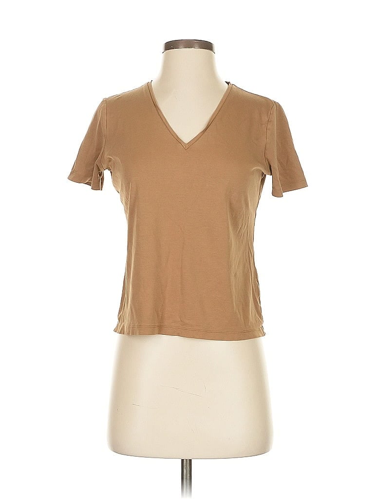 Pre-owned Unbranded Short Sleeve T-shirt In Brown