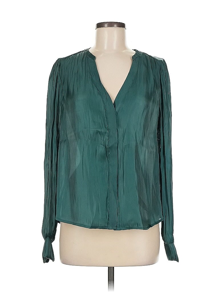 Click to view more detailed imagery on our partner's website Pre-owned Melloday Long Sleeve Blouse In Blue