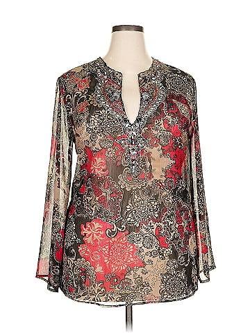 NY Collection 3/4 Sleeve Blouse (view 1)