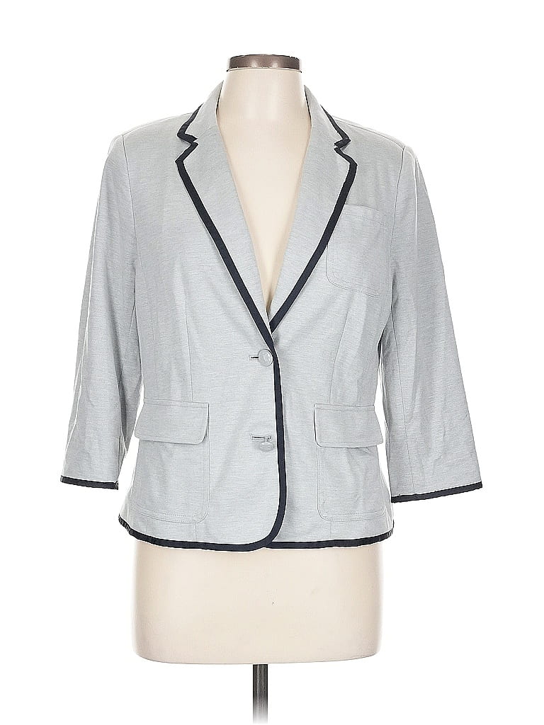 Pre-owned Jcpenney Blazer Jacket In Gray