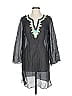 WD.NY 100% Polyester Black 3/4 Sleeve Blouse Size 12 - photo 1