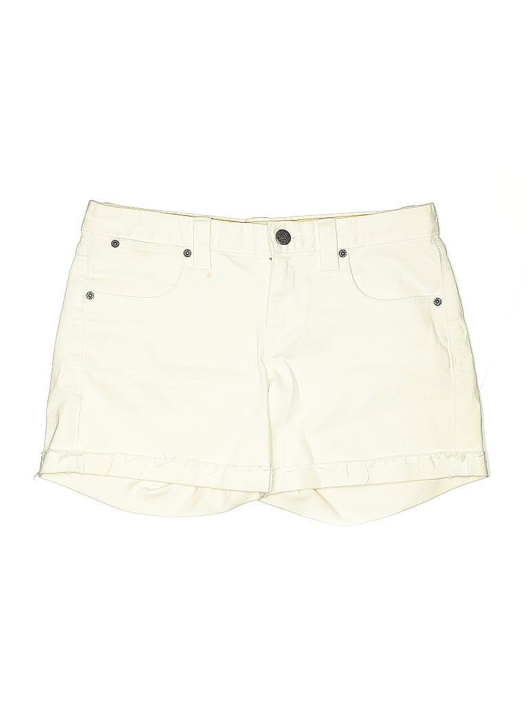 Pre-owned J.crew Factory Store Khaki Shorts In White
