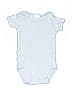 Carter's Solid Blue Short Sleeve Onesie Size Newborn (estimated) - photo 1