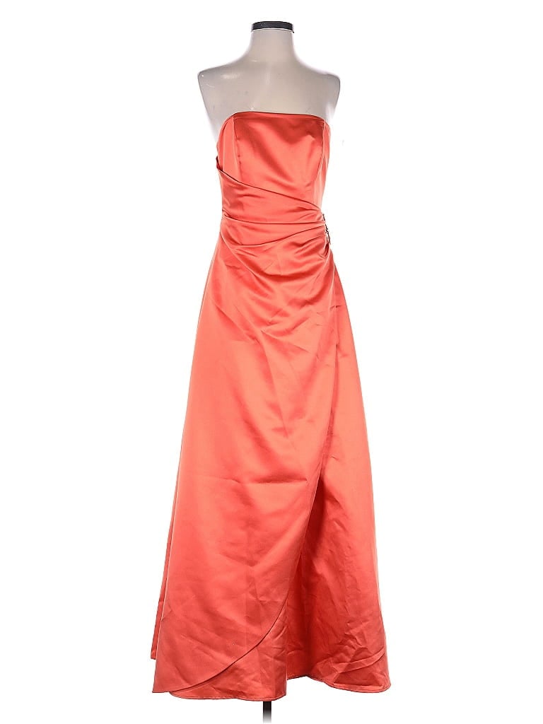 Pre-owned David's Bridal Cocktail Dress In Orange