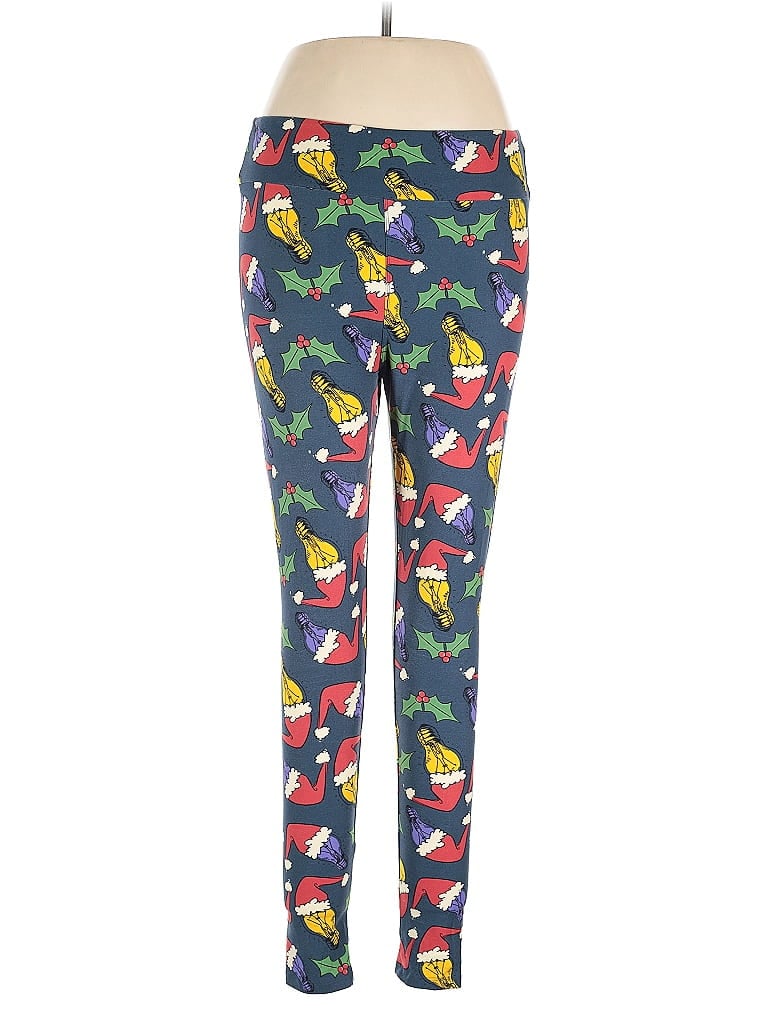 Pre-owned Lularoe Leggings In Blue