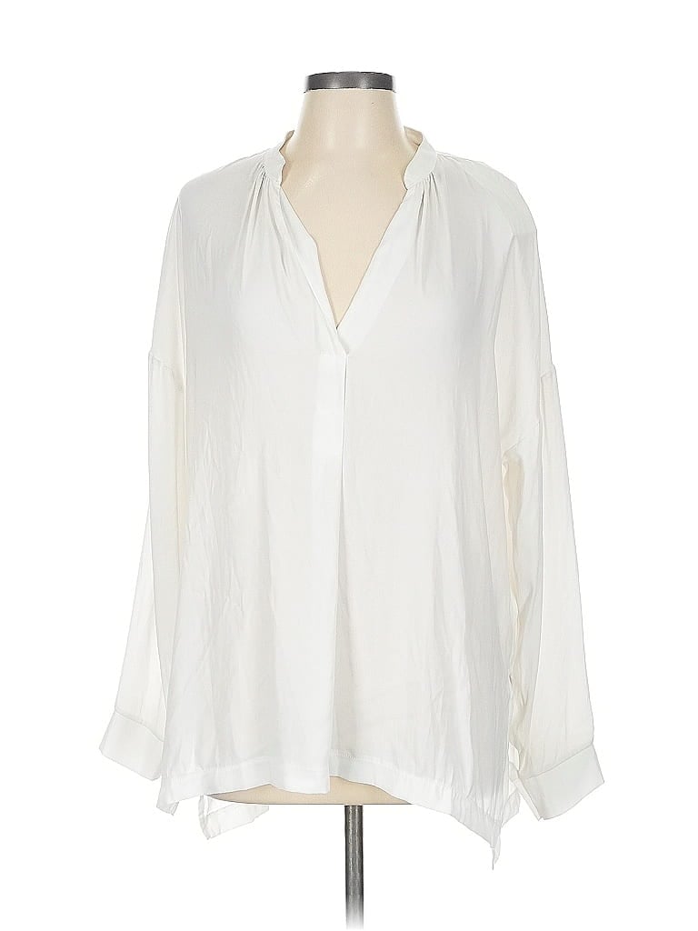 LUSH Pre-owned Long Sleeve Blouse In White