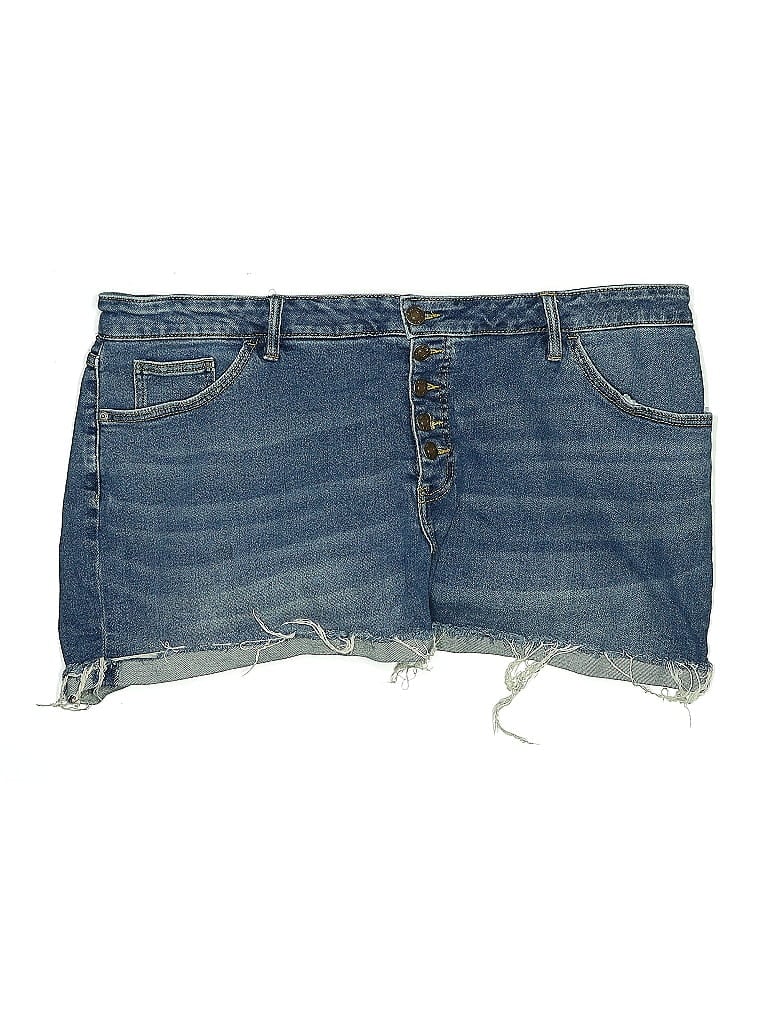 Pre-owned Ava & Viv Denim Shorts In Blue