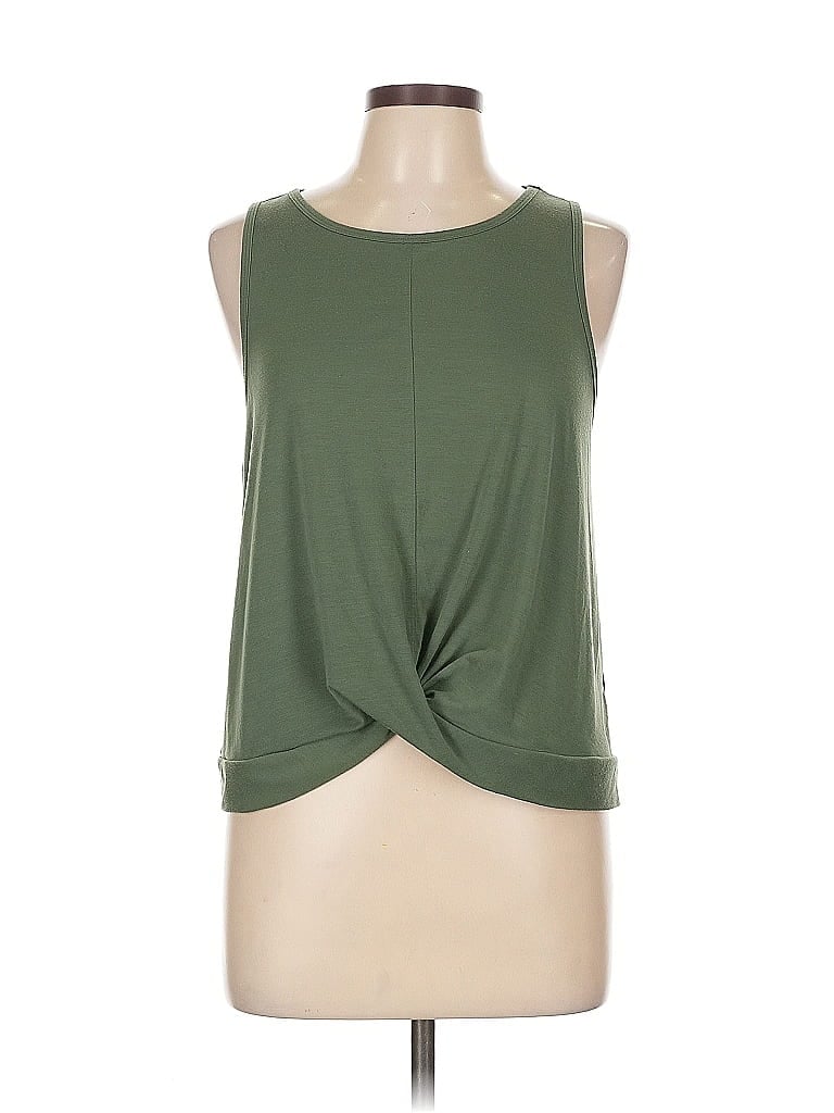 Pre-owned Gap Fit Sleeveless T-shirt In Green