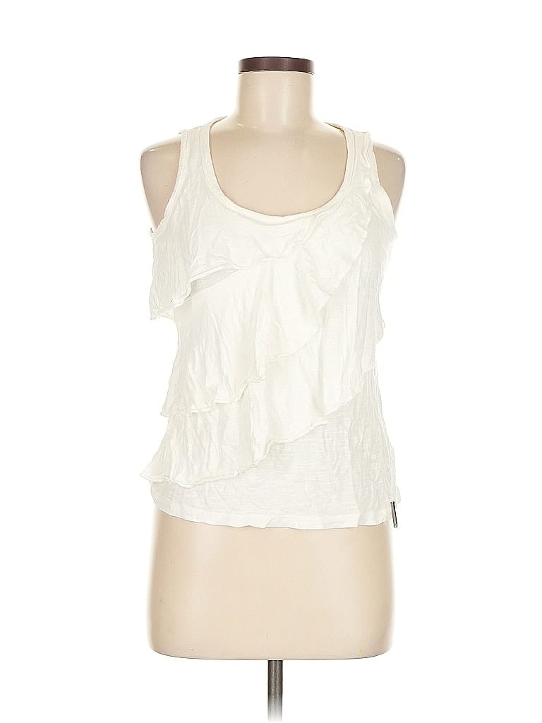 Pre-owned Michael Michael Kors Sleeveless Blouse In White