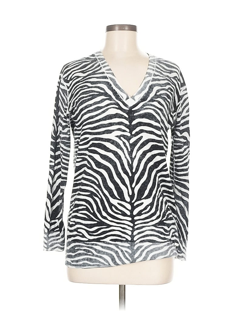 Pre-owned Michael Michael Kors Long Sleeve T-shirt In Silver