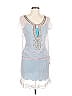 Ginger & Java 100% Silk Blue Cocktail Dress Size L - photo 1