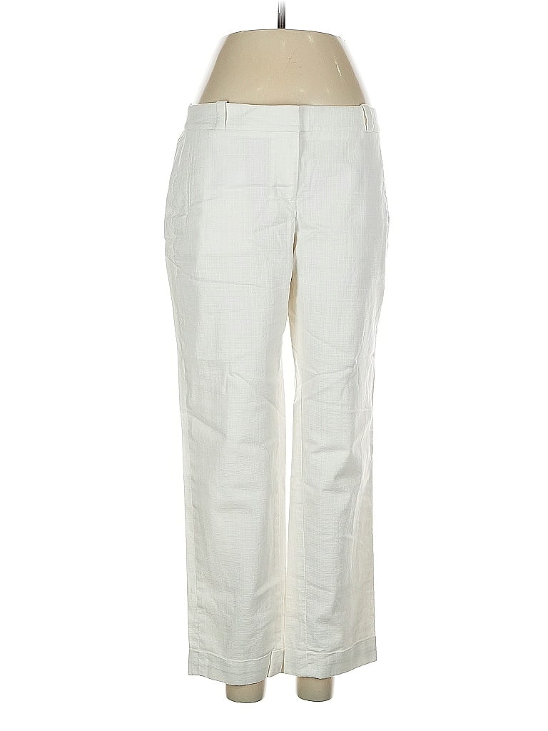 Pre-owned Ann Taylor Loft Dress Pants In White