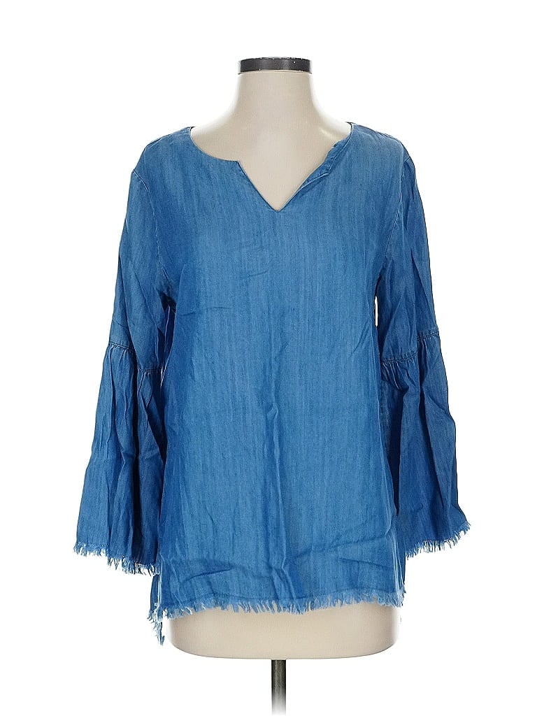 BILLY T Pre-owned 3/4 Sleeve Blouse In Blue