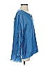 Billy T 100% Lyocell Blue 3/4 Sleeve Blouse Size S - photo 4