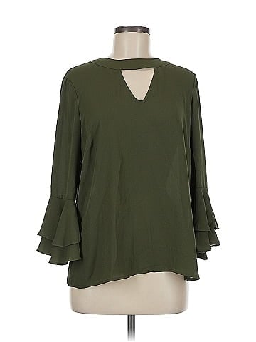 Soho JEANS NEW YORK & COMPANY 3/4 Sleeve Blouse (view 1)
