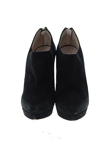 Miu Miu Suede Back Zip High Heel Bootie (view 2)