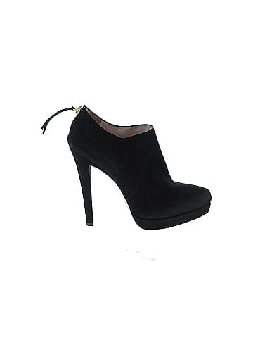 Miu Miu Suede Back Zip High Heel Bootie (view 1)