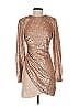 Keepsake 100% Polyester Metallic Gold Cocktail Dress Size 0 - 2 - photo 1