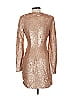 Keepsake 100% Polyester Metallic Gold Cocktail Dress Size 0 - 2 - photo 2