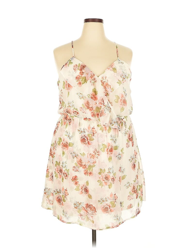 Pre-owned No Boundaries Casual Dress In White