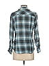 Joie 100% Cotton Plaid Blue Long Sleeve Blouse Size XS - photo 2