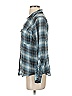 Joie 100% Cotton Plaid Blue Long Sleeve Blouse Size XS - photo 5