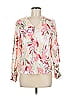 Chico's 100% Cotton Pink Long Sleeve Blouse Size Med (1) - photo 1