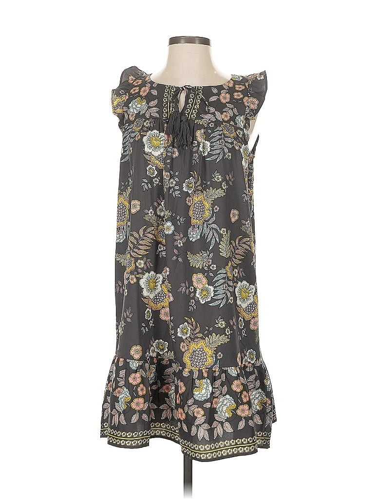 Pre-owned Ann Taylor Loft Casual Dress In Gray
