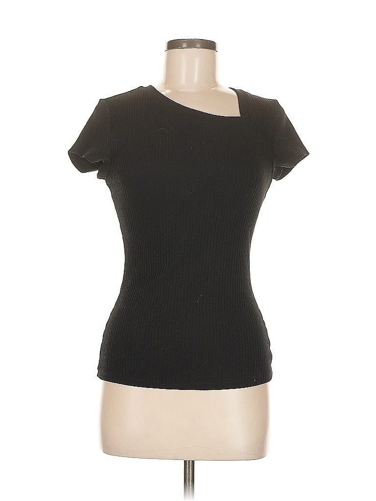 Pre-owned Inc International Concepts Short Sleeve T-shirt In Black