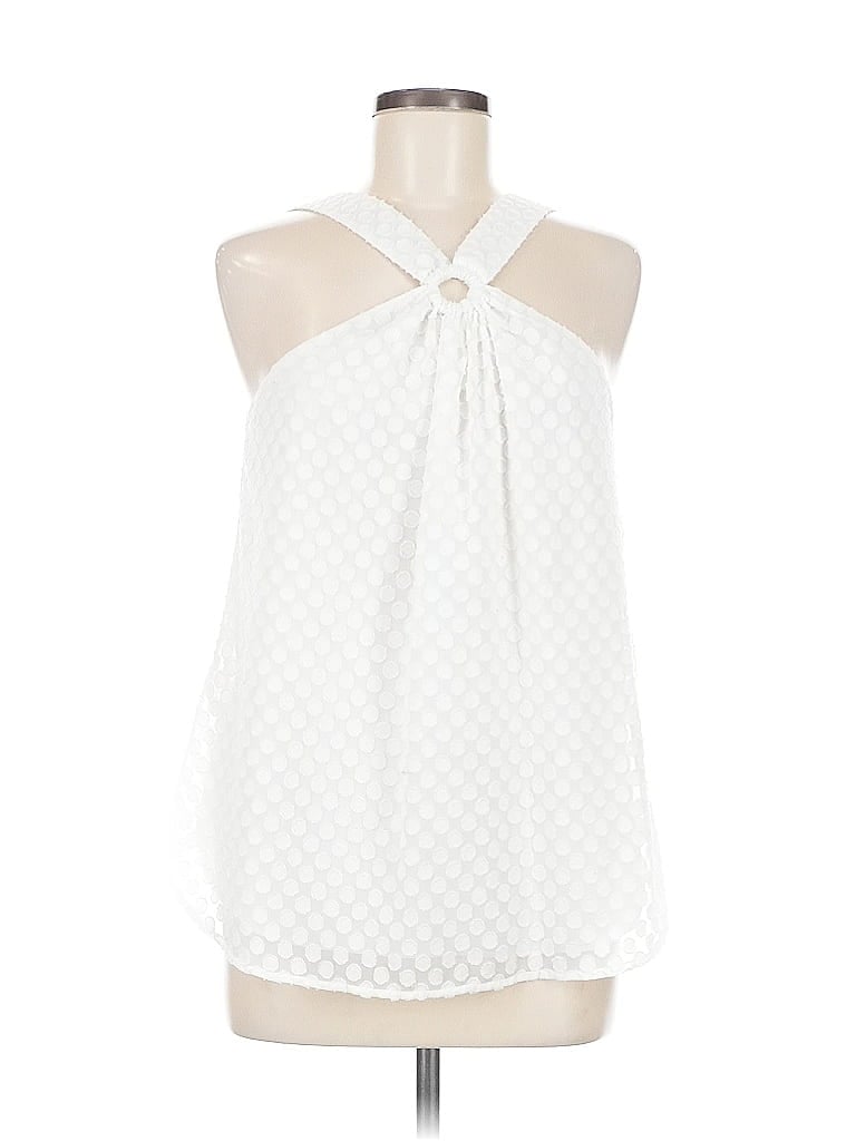 Pre-owned W By Worth Sleeveless Blouse In White