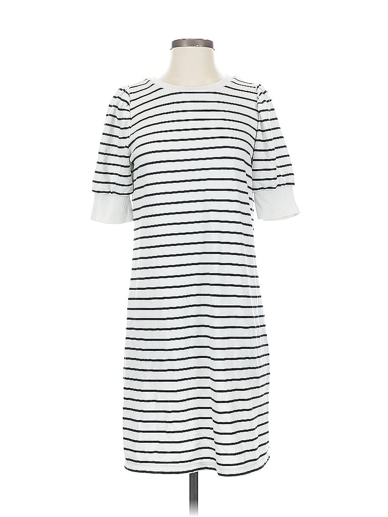 Pre-owned Ann Taylor Loft Casual Dress In White