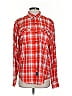 Sean John 100% Cotton Plaid Red Long Sleeve Button-Down Shirt Size S - photo 1