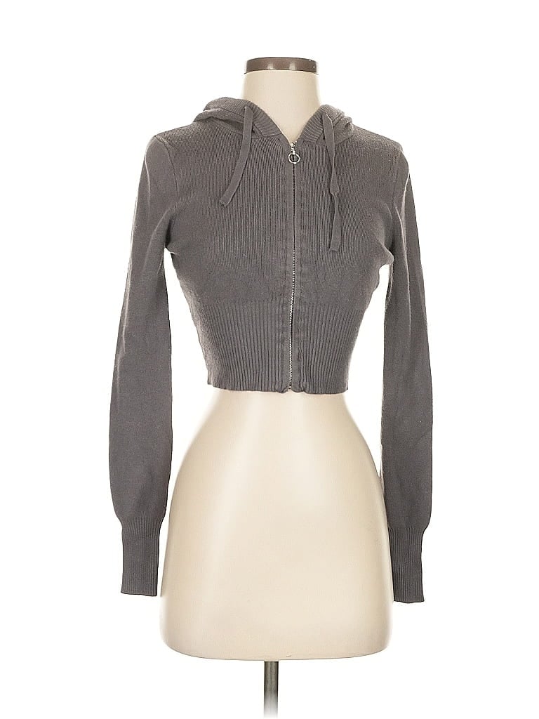 KENDALL & KYLIE Pre-owned Cardigan Sweater In Gray