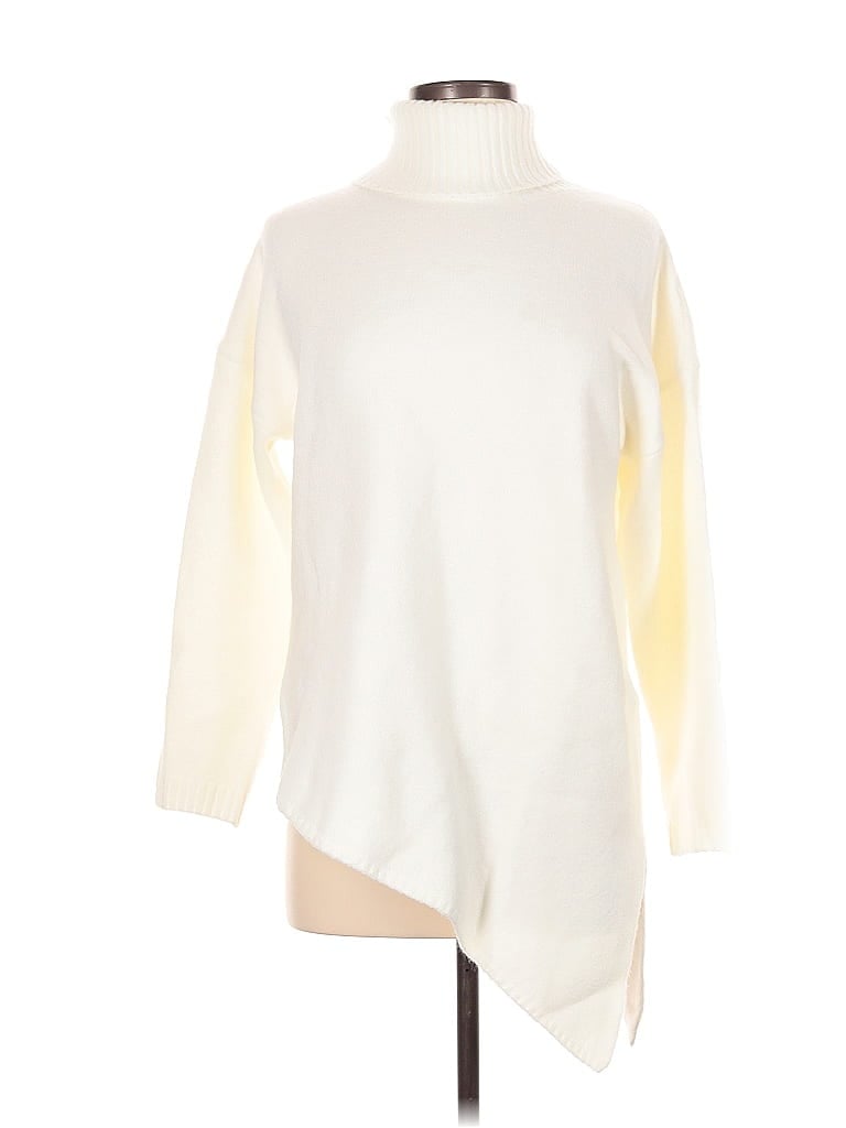 Pre-owned Btfbm Turtleneck Sweater In White