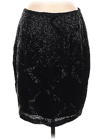 Linda Allard Ellen Tracy Silk Skirt (view 1)
