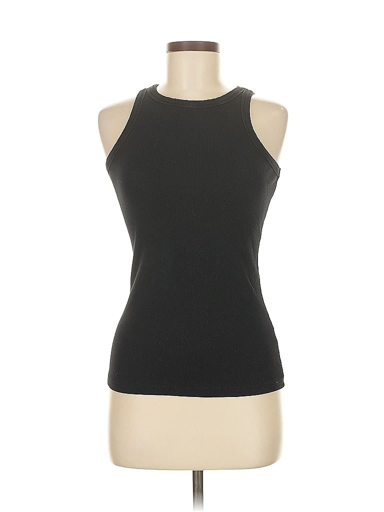 UNBRANDED Pre-owned Tank Top Black Halter Neckline Tops