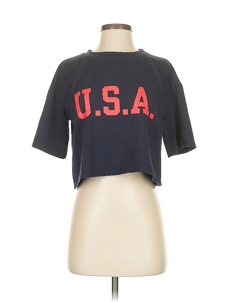 Pre-owned Zaful Short Sleeve T-shirt In Black