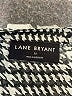 Lane Bryant 100% Polyester Houndstooth Gray White Long Sleeve Blouse Size 22 - photo 6
