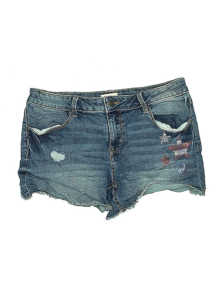 PLUSH Pre-owned Kids' Denim Shorts In Blue