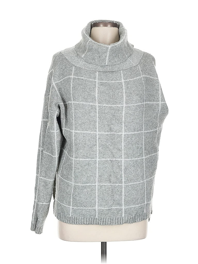 Pre-owned Unbranded Turtleneck Sweater In Gray