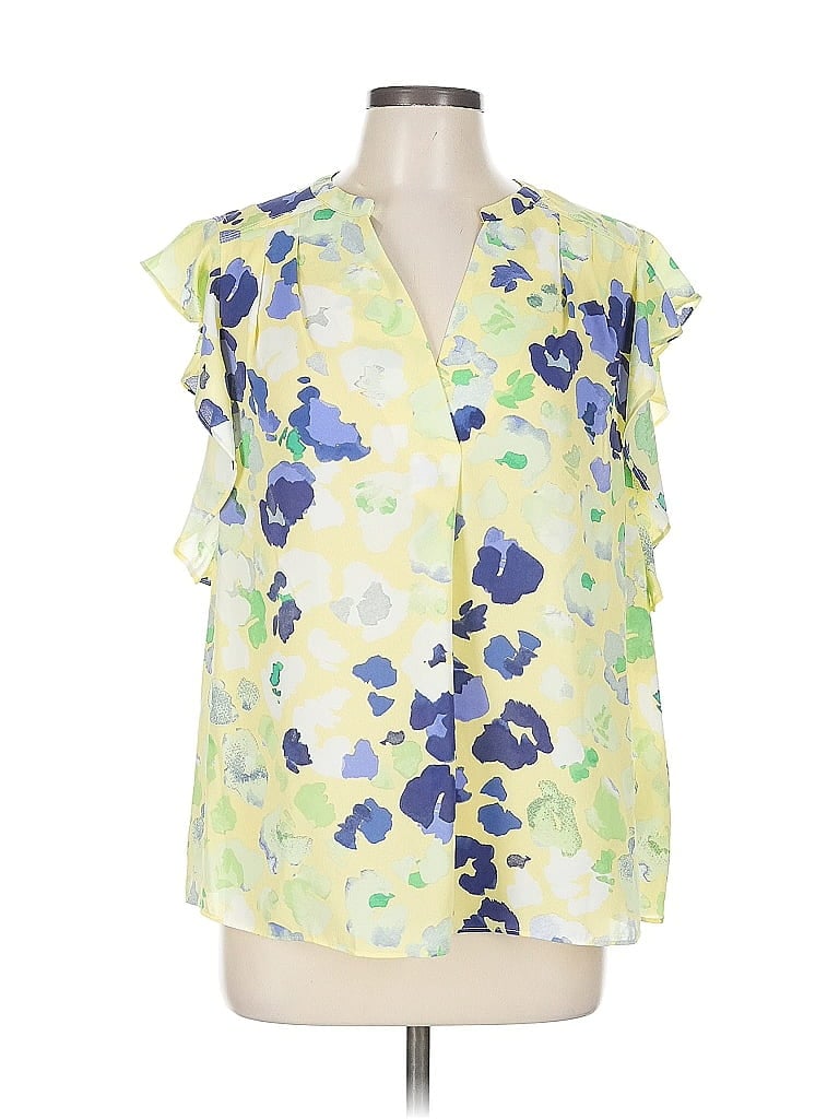 ZAC & RACHEL Pre-owned Short Sleeve Blouse In Yellow