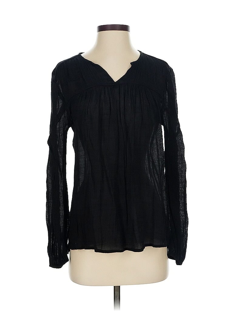 LULAROE Pre-owned Long Sleeve Blouse In Black