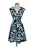 Vince Camuto Print Blue Cocktail Dress Size 2 - photo 1