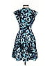Vince Camuto Print Blue Cocktail Dress Size 2 - photo 2