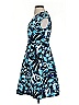 Vince Camuto Print Blue Cocktail Dress Size 2 - photo 5