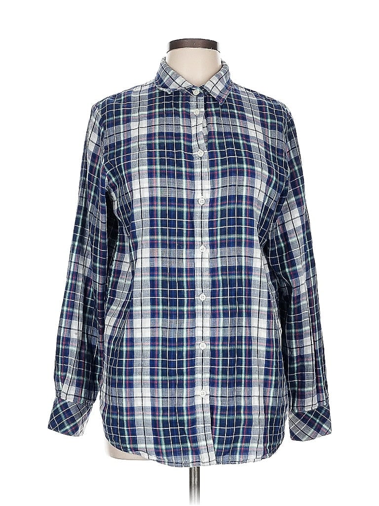 BANANA REPUBLIC Pre-owned Long Sleeve Button Down Shirt In Blue